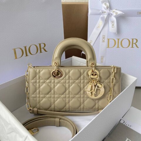 DIOR LADY D-JOY 26CM BAG M0540奶茶色