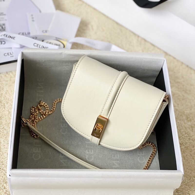 CELINE赛琳新款牛皮马鞍包100453