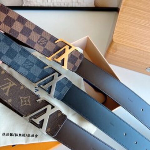 LV/路易威登   Monogram帆布.Damier帆布男士40毫米腰带