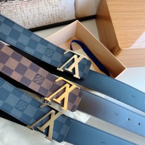 LV/路易威登   Monogram帆布.Damier帆布男士40毫米腰带