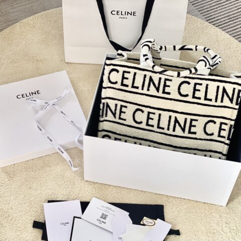 CELINE赛琳CABAS THAIS大号通体印花织物购物袋196762
