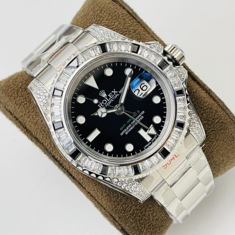 劳力士Rolex格林尼治型II后镶钻定制版自动上旋机芯腕表