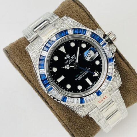 劳力士Rolex格林尼治型II后镶钻定制版自动上旋机芯腕表