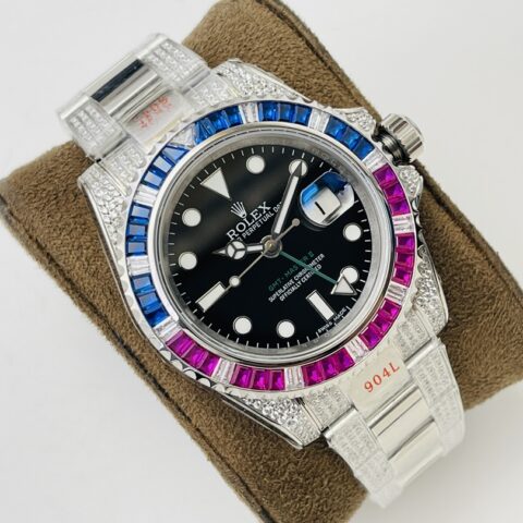 劳力士Rolex格林尼治型II后镶钻定制版自动上旋机芯腕表