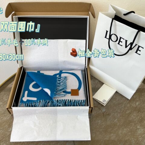 LOEWE罗意威男女通用涂鸦双面围巾