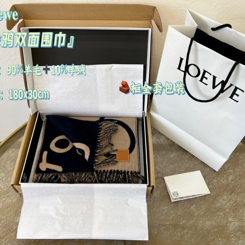 LOEWE罗意威男女通用涂鸦双面围巾