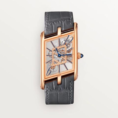 卡地亚 CARTIER 坦克镂空系列 HPI01370 X43 尺寸 47*36 厚7.82mm 搭载瑞士进口石英机芯腕表