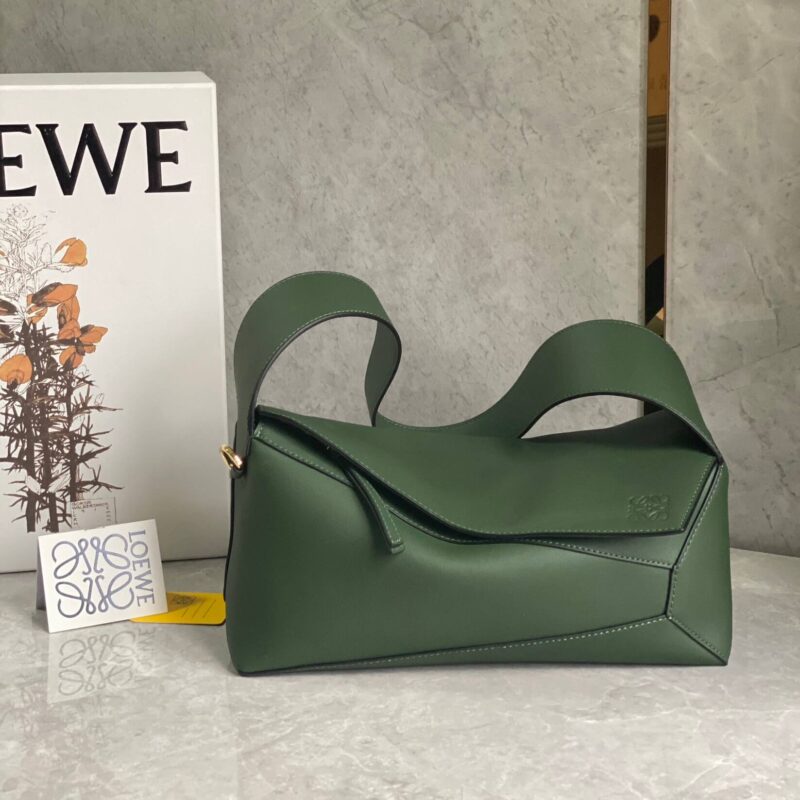 LOEWE罗意威Puzzle hobo腋下包 0673复古绿