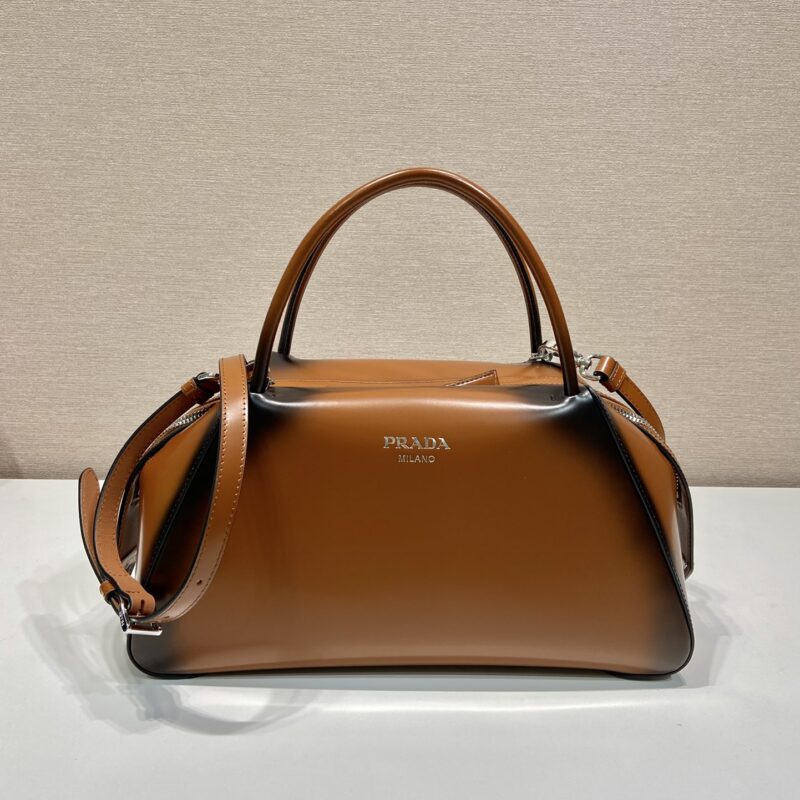 PRADA普拉达中号渐变色新款保龄球包1BA365