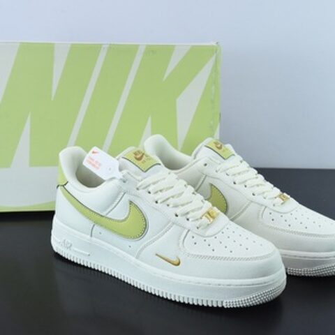 Nike Air Force 1 Low 07 白绿帆布 空军一号低帮 货号：MN5696-109