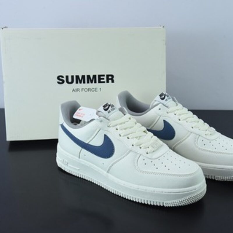 NK Air Force 1 空军一号 海蓝色男女同款运动鞋 官方货号：DG2296-009