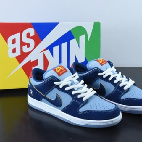 Why So Sad? x Nike SB Dunk Low Pro蓝色鸽子低帮休闲板鞋 货号：dx5549-400
