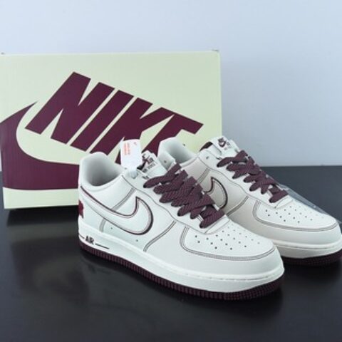 Undefeated x Nike Air Force 1 Low 酒红色 空军一号低帮货号：UN3699-022