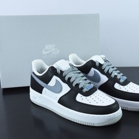 NK Air Force 1 空军一号低帮运动休闲板鞋黑白灰勾 货号 FD9065-100