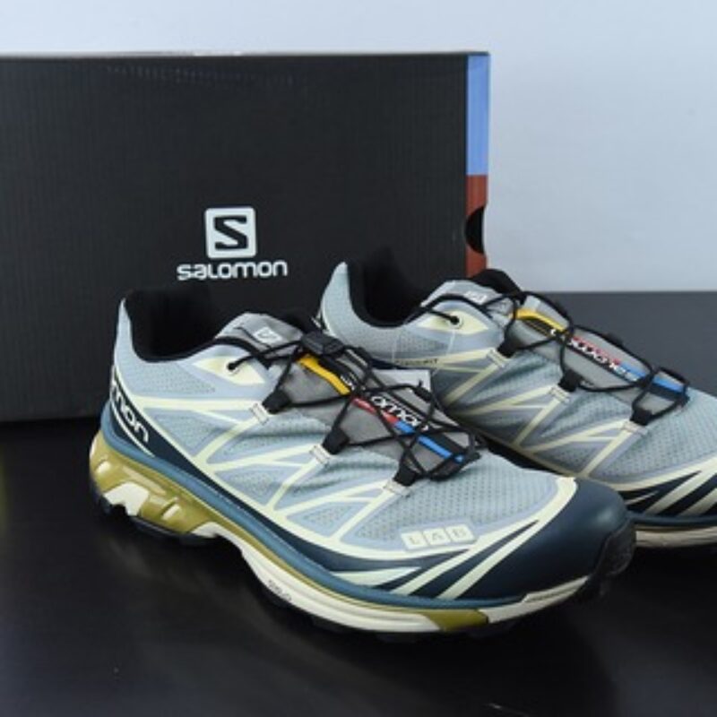 Salomon 萨洛蒙 XT-6 迷雾蓝 复古机能潮流休闲跑鞋 414551