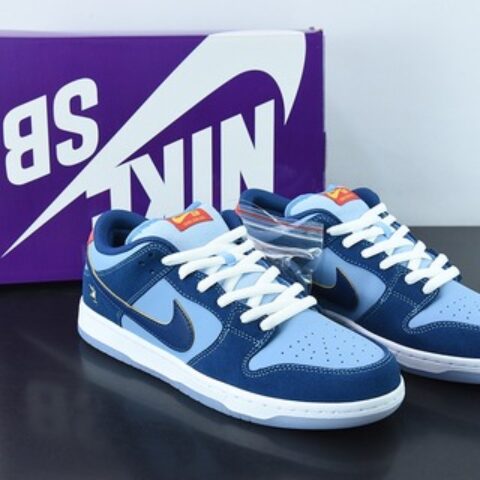 Who So Sad x NK SB Dunk Low 联名款低帮休闲运动滑板鞋 蓝 DX5549-400