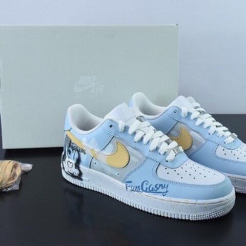 Nike Air Force 1 07 LV8 创意绘画涂鸦 空军一号经典低帮百搭休闲运动板鞋创意定制‼️ 货号：CW2288-111
