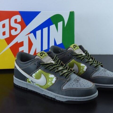HUF x Nk SB Dunk Low NYC 联名款 灰绿 SB低帮运动休闲板鞋货号： FD8775-002
