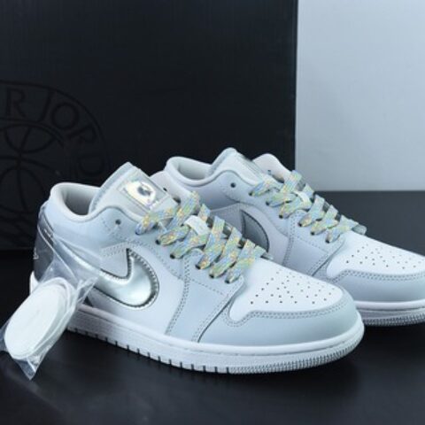 Air Jordan 1 Low "Gcel" AJ1 乔1白银 运动文化篮球鞋货号：DX6070-101