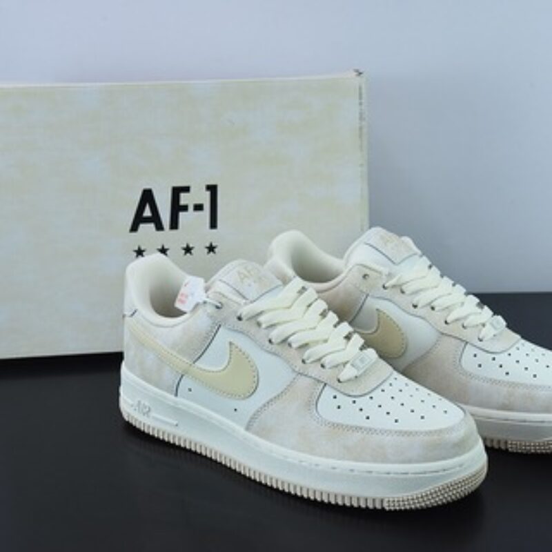 Nk Air Force 1 Low ’07 岩石杏色 空军一号低帮休闲板鞋 货号：KP6936-669