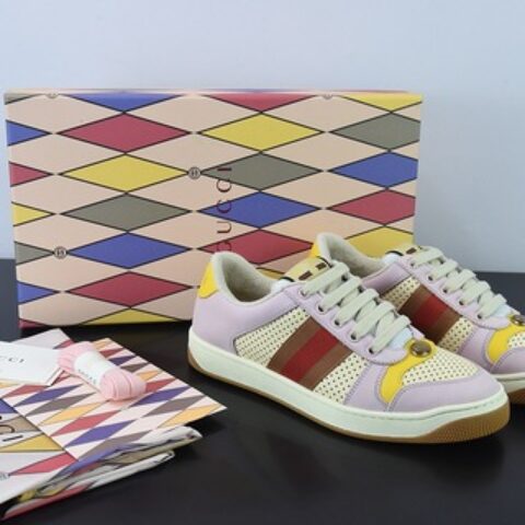 Gucci Distressed Screener sneaker古驰小脏鞋系列 经典原型复古百搭做旧老爹板鞋