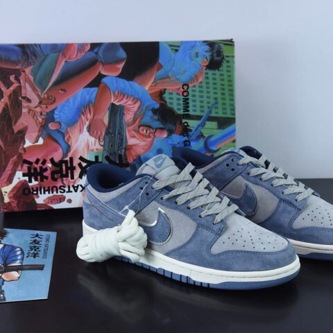Otomo Katsuhiro x NK SB Dunk Low "Steamboy OST" 大友克洋 麂皮灰蓝低帮休闲板鞋 货号：DR3369 526