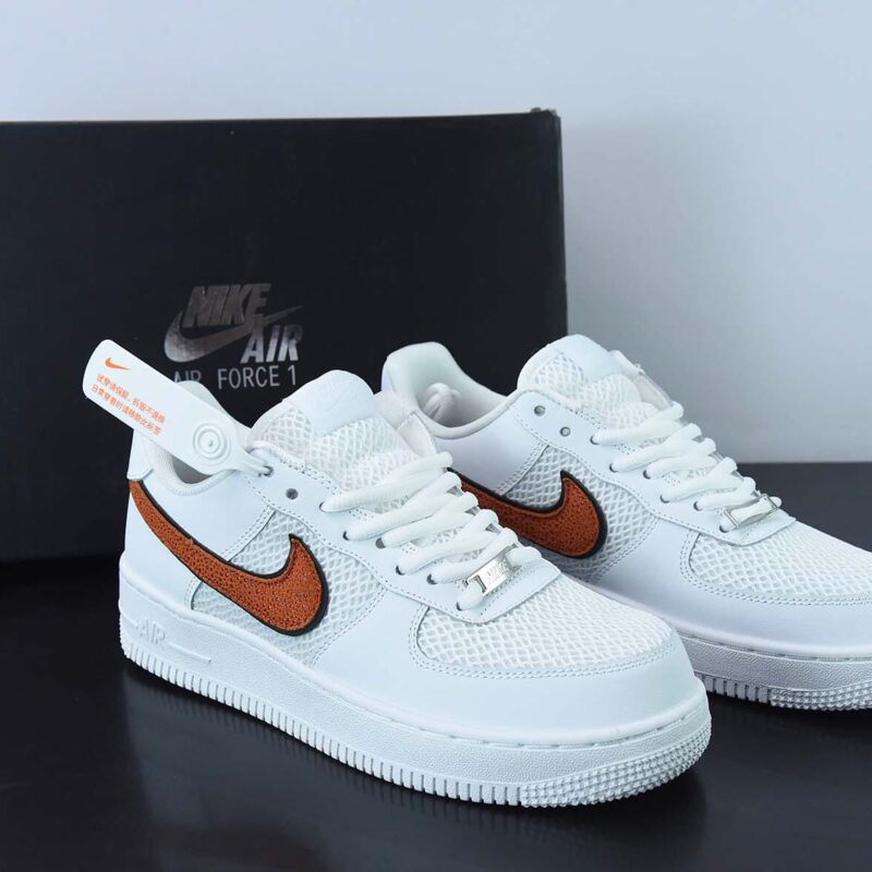 Air Force 1’07 Low"White/Red/Space Silver"空军一号经典“皮革白网布”低帮休闲板鞋 DZ5228-100