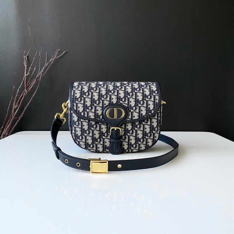 DIOR 蓝色Oblique印花 中号DIOR BOBBY马鞍包 M9319UTZQ_M928
