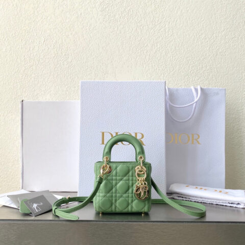 MICRO LADY DIOR BAG 超迷你三格戴妃包 S0856薄荷绿