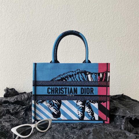 DIOR 中号BOOK TOTE 36.5CM M1296动物园印花图腾