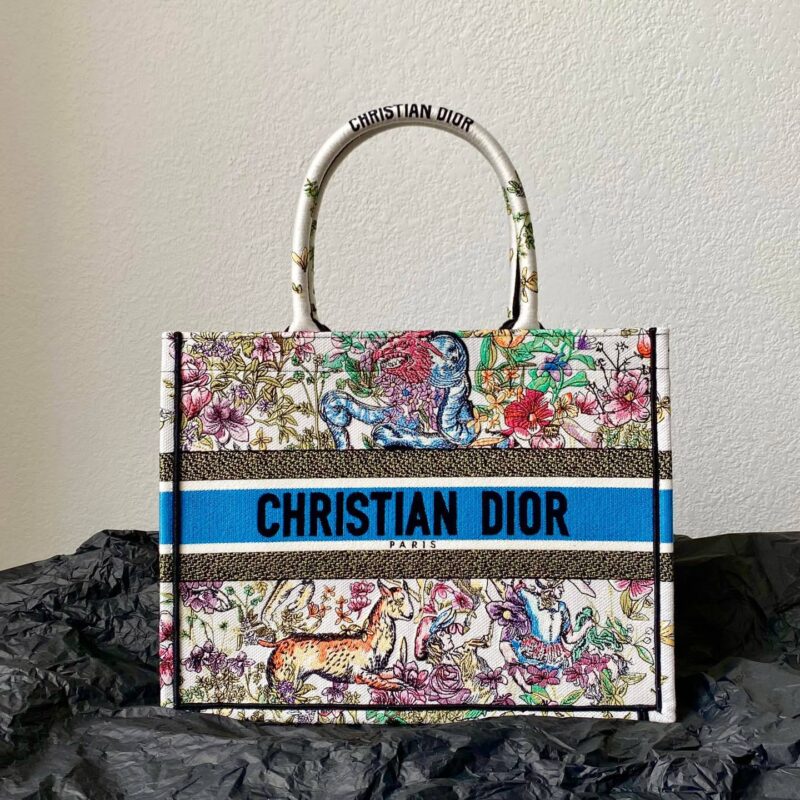 DIOR 中号BOOK TOTE M1296北欧神话多色星座图案