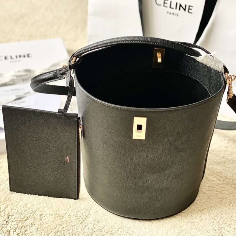 CELINE赛琳Bucket 16 牛皮革全皮水桶包195573