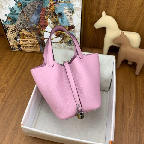 Hermès Picotin lock 菜篮子 18 cm Clemence tc X9锦葵紫 银扣