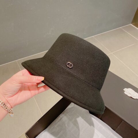 Dior迪奥2022秋冬新款毛呢盆帽