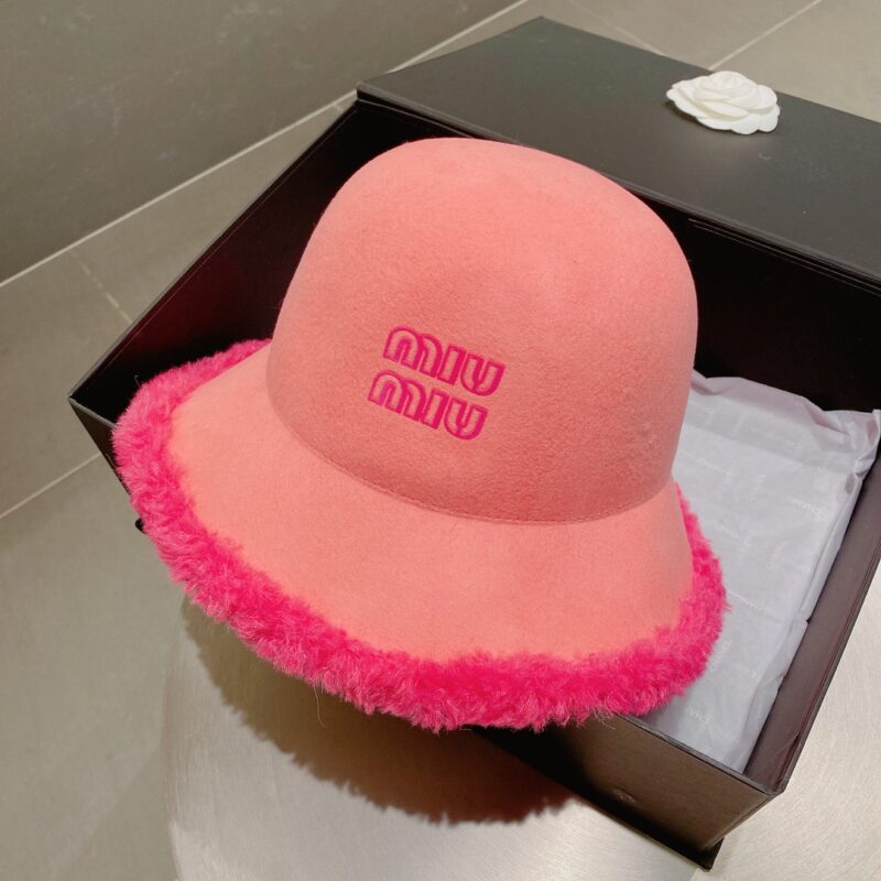 缪缪miumiu2022秋冬新款羊毛礼帽