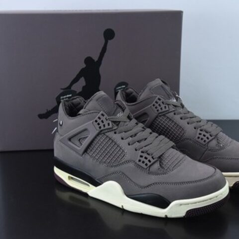 A Ma Maniére x Air Jordan 4 "Violet Ore" AJ4 乔4联名款 酒红色男士运动鞋货号： DV6773-220
