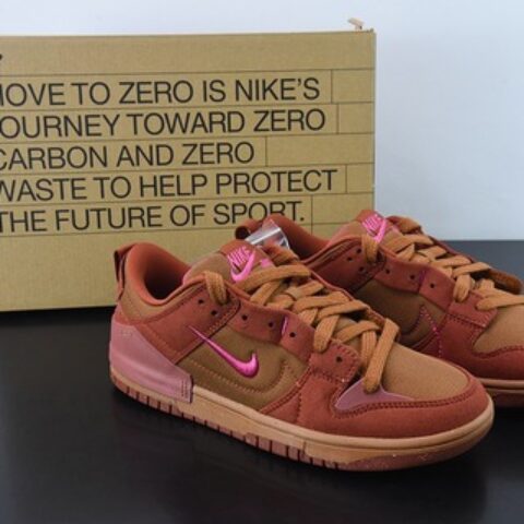NK Wmns Dunk Low Disrupt 2"Desert Bronze"轻量扣篮破坏二代系列全新解构风低帮休闲运动滑板板鞋DH4402-200