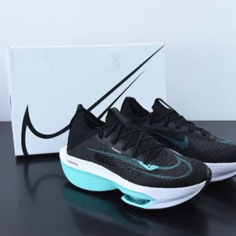 Nike Air Zoom Alphafly NEXT% 2 Proto 马拉松3.0高性能跑鞋/黑湖蓝货号：DV9422 500