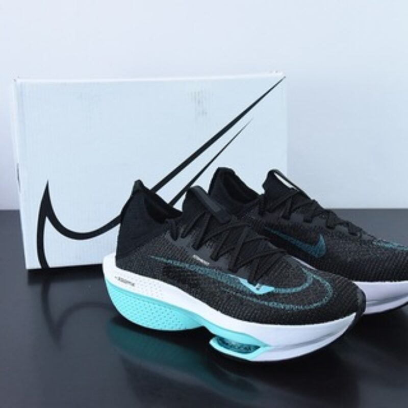 Nike Air Zoom Alphafly NEXT% 2 Proto 马拉松3.0高性能跑鞋/黑湖蓝货号：DV9422 500