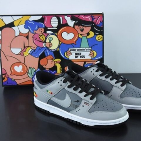 NK Dunk SB Low 定制配色 电玩像素 By You专属定制个性鞋款 货号：DD8066-168