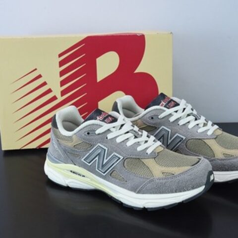 New Balance 990 V3 灰棕美产官方 复古休闲运动慢跑鞋货号：M990TG3