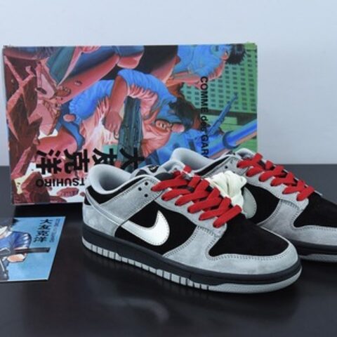大友克洋Otomo Katsuhiro x Nike SB Dunk Low "Steamboy OST"麂皮黑红 扣篮系列货号:DD3699-008
