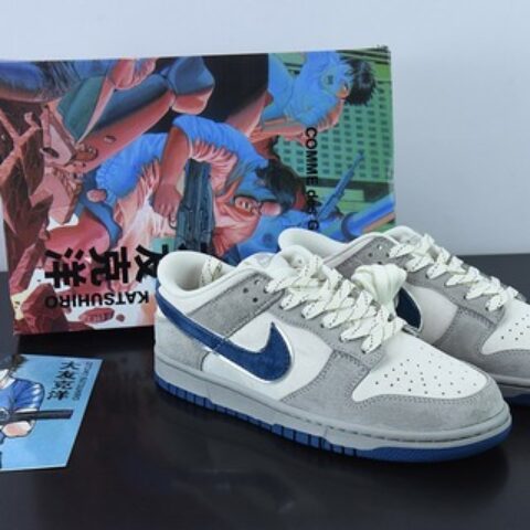Otomo Katsuhiro x NK SB Dunk Low "Steamboy OST" 大友克洋 麂皮灰蓝休闲板鞋 货号：FF0918 012