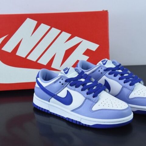 Nike Dunk Low GS “Blueberry” 白紫蓝莓休闲板鞋 货号：DZ4456-100