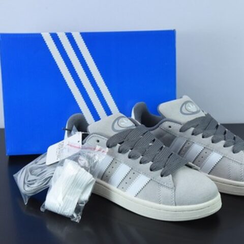 didas Originals Campus 00s 小面包男女同款低帮休闲板鞋 货号GY9472 米灰