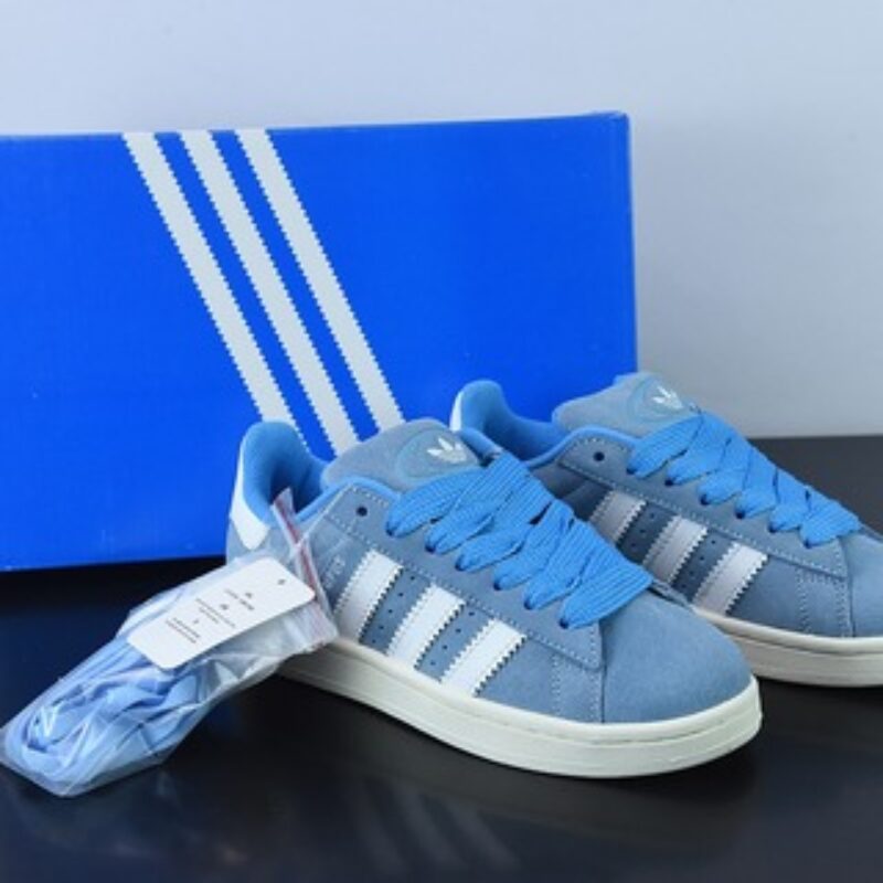 didas Originals Campus 00s 小面包男女同款低帮休闲板鞋 货号GY9473 米水蓝