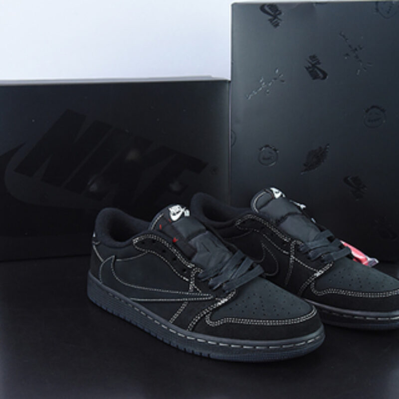 Travis Scott x Nike Air Jordan 1 Low OG SP"Black/Phantom"AJ1乔丹一代经典低帮文化百搭休闲运动篮球鞋“0”DM7866-001