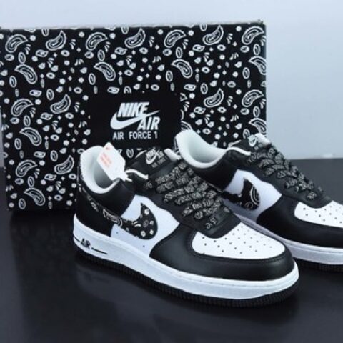 Air Force 1’07 Low"Black Paisley"空军一号白腰果花反光”低帮休闲板鞋 XM6389-316
