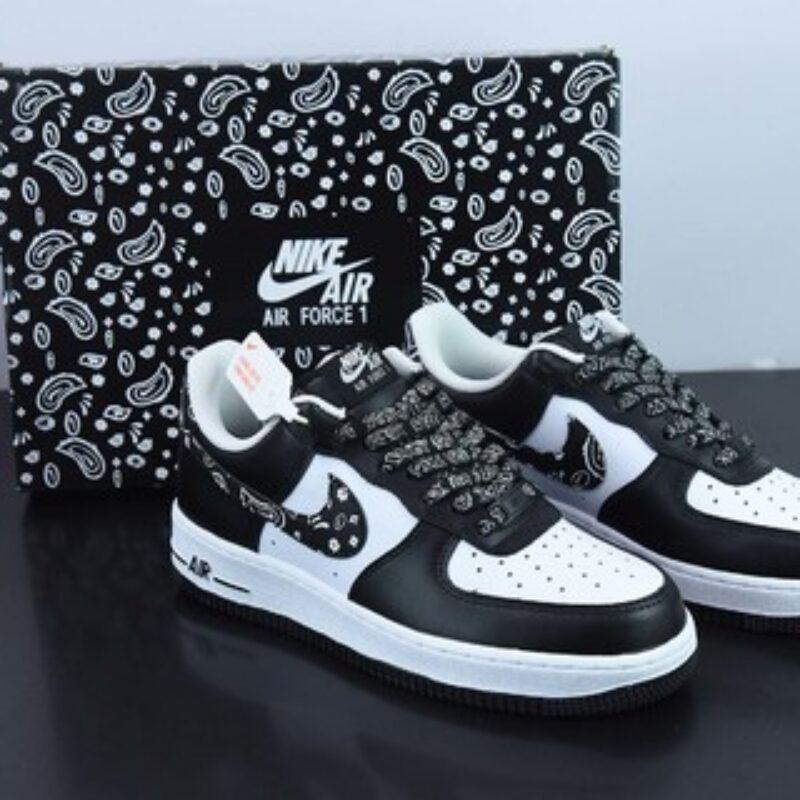 Air Force 1’07 Low"Black Paisley"空军一号白腰果花反光”低帮休闲板鞋 XM6389-316