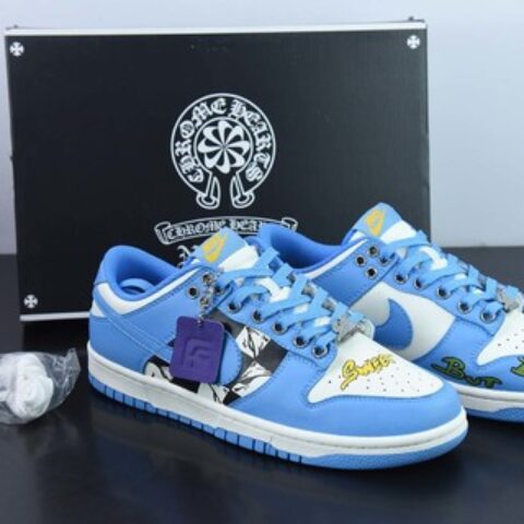 NK Dunk Low SB低帮板鞋 北卡蓝漫画低帮休闲板鞋 货号：DD1503-100